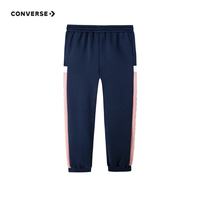 Converse 匡威童装男女童保暖加绒针织长裤秋冬儿童休闲裤子 藏青蓝 150 /63 【身高140-152cm】