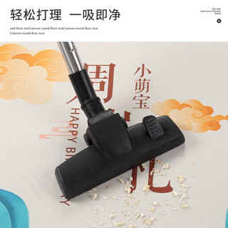 KAYE卡通儿童房转椅地垫卧室书桌学习椅毯阅读区电竞电脑椅防滑脚垫子 SJR-魔法小哆啦-大圆角 50/平/单拍不