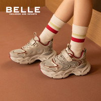 星语丨百丽童鞋儿童运动鞋子女童老爹鞋2025夏季男童薄款网面透气 银/粉色 37码