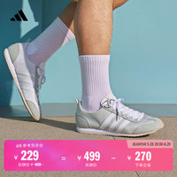 adidas 阿迪达斯 「冰淇淋T头鞋」VS JOG 2.0薄底运动鞋男女阿迪达斯轻运动 亚麻绿/白色/质感灰 38