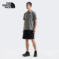 北面(The North Face)POLO衫男户外休闲弹力速干短袖T恤25新品|8EY5 0UZ/