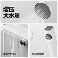 松下 Panasonic 控温花洒套装S1 简易无顶喷家用冷热小淋浴器