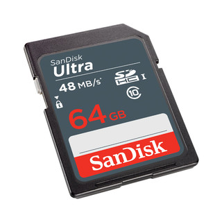 闪迪 Sandisk  SD卡内存卡class10高速卡存储单反相机存储卡SD大卡闪存卡 64G+二合一读卡器
