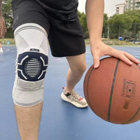 BLSI啵丽斯护膝运动男膝盖专业打篮球羽毛球半月板女跳绳损伤护具 升级六代护膝（单只装） 4XL