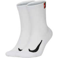 耐克(NIKE)nike耐克网球袜2双装男女加厚毛巾底运动袜子吸汗防滑 SK0118-100白色 M(建议38-42)