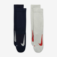 耐克（NIKE）nike耐克网球袜2双装男女加厚毛巾底运动袜子吸汗防滑 SK0118-907 L(42-46)