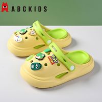 Abckids儿童洞洞鞋男夏季EVA软底凉鞋卡通宝宝拖鞋亲子包头拖