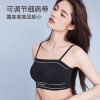 幸棉舒适文胸女士胸罩内衣胸大显小女聚拢小胸抹胸软支撑美背内衣 【无肩带】肤色 32/70BC
