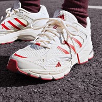 adidas 阿迪达斯 「寻光者」SPIRITAIN 2.0网面运动鞋男女阿迪达斯轻运动 奶油白/浅猩红/金属银 42