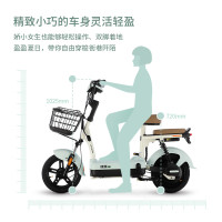 移动端、京东百亿补贴：绿源 电动自行车乐骑9陶瓷刹车家用代步电瓶车液冷电机质保十年 绿