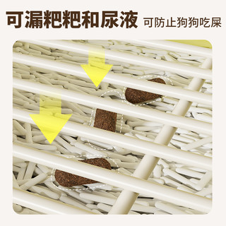 狗狗厕所中小型犬尿盆防踩屎大小便盆不锈钢小狗厕所公狗砂盆 升级❤防锈涂层铁网绿——送铲
