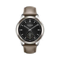小米 Xiaomi Watch S3 蓝牙版 智能手表 47mm 银色 氟橡胶表带