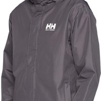 哈雷汉森Helly Hansen 男式 滑雪夹克 Seven J 防水防风透气雨衣 Helly Tech 保护 防水透气 快干内衬 可调节帽子 可调节袖口 下摆收紧绳 964 Charcoal 尺码X-Large