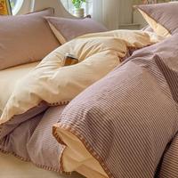 宁好 全棉四件套 100%纯棉 简约床单被套 学生宿舍套件