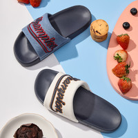 Champion冠军拖鞋夏季潮流Slide League 1一字拖沙滩凉鞋刺绣 深黄 39