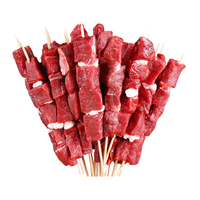阮小哥牛肉串原切半成品国产烧烤食材户外烤肉露营冷冻批发商用牛肉生鲜 牛肉串125串/