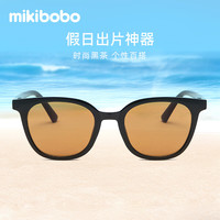 mikibobo 防滑镜腿 复古太阳镜  21009#棕色