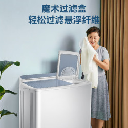 美的 MP12S166 一级能效 12kg 双缸洗衣机