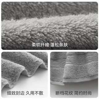 三利纯棉A类毛巾7A抗菌家用柔软洗脸洗澡加厚100g新疆棉面巾 灰咖蓝 【A类纯棉加厚】灰/咖/蓝 3条