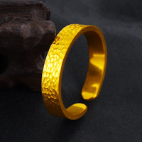 洱晞黄金手镯男女足金999实心亮面龙鳞大气厚实霸气开口可调节 面宽1厘米 80g 下单留言手围 按实物金重退补
