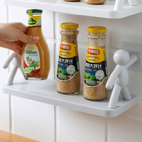 季萌 浴室挂钩置物架免打孔创意收纳架 浅灰色