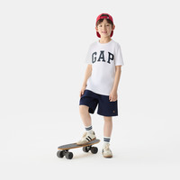 Gap 超值神车！Gap男女童2025春季新款印花logo纯棉短袖T恤儿童装