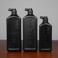 曹素功墨汁 书画墨汁精细浓缩超细精细流畅特黑漆烟书法毛笔墨水书画墨液国画练习特浓油烟墨 特黑500ml