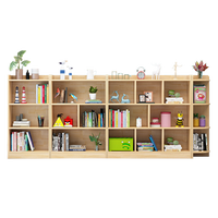 福梦林实木书架书柜落地客厅简易矮书柜组合置物架