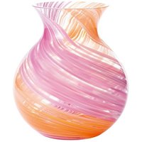 阿德利亚 ADERIA 津轻玻璃花瓶 直径12x高13.5cm 粉色