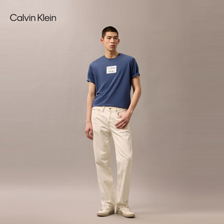  /Calvin Klein 镂空字母胶印 男士针织短袖T恤
