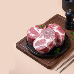 1号会员店 黑猪梅花肉 净重2.4斤 慢养300天猪肉烧烤食材梅肉猪颈肉