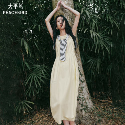 太平鸟 蛋形无袖连衣裙女