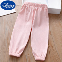 迪士尼女童裤子春秋季休闲裤外穿宝宝卫裤纯棉女孩裤子儿童洋气运动长裤 浅灰色 J8998 100适合身高90-100cm年龄3-4岁