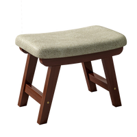 蔓斯菲尔实木凳子换鞋凳入户门口穿鞋小凳子现代简约家用科技布舒适矮凳 【大号款】