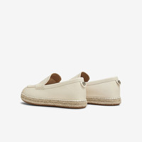 百思图2025春季复古草渔夫鞋一脚蹬平底浅口女单鞋A0239AA5 米色 37
