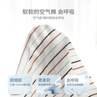 巴厘小猪男童夏季套装2025两件套宝宝短袖薄款夏天婴幼儿衣服儿童夏装 咖蓝黑条 90