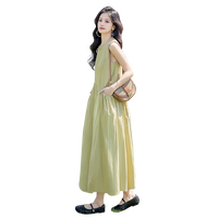丝柏舍 SPECIAL圆领连衣裙2025夏季新款女装文艺优雅大裙摆无袖背心裙