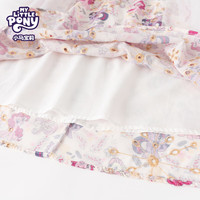 MY LITTLE PONY（小马宝莉）25年女童宝宝夏日凉爽户外花花裙连衣裙 米白色 105