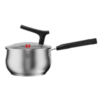 康巴赫（KBH）奶锅0涂层复底大肚早餐辅食锅汤锅燃气灶电磁炉通用 加厚复底 18cm