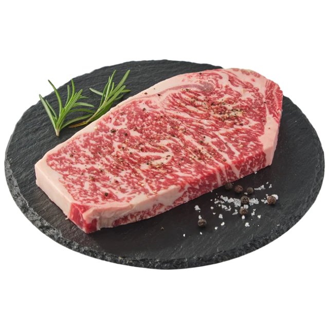 天谱乐食澳洲和牛M7+熟成西冷牛排只添加盐黑胡椒雪花