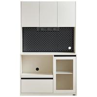 全友家居现代奶油风客厅备餐茶水储物柜靠墙一体餐边柜