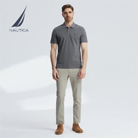 诺帝卡(NAUTICA)男装夏季款无忧搭商务休闲亲肤舒适短袖POLO男KO2115 0FD-太空灰 L