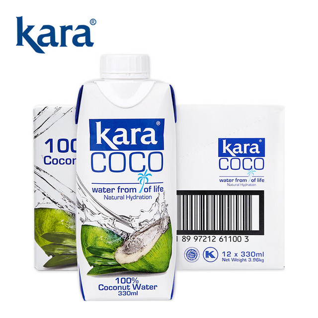 佳乐 kara 佳乐 椰子水330ml*12瓶