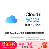 苹果 Apple iCloud+权益包（含12个月50GB） 适用iPhone/iPad/Mac