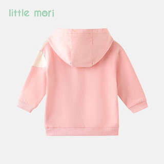 little mori小森林童装卫衣女童春秋款女宝宝运动休闲连帽卫衣