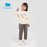 丽婴房（Les enphants）童装儿童裤子男女童宝宝加绒针织长裤中小童休闲裤冬 深粉 100 CM/3岁
