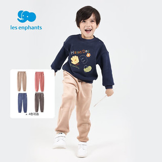 丽婴房（Les enphants）童装儿童裤子男女童宝宝加绒针织长裤中小童休闲裤冬