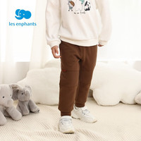 丽婴房（Les enphants）儿童运动裤子男童休闲针织长裤小中童时尚运动裤子春款 咖啡色 140 CM/10岁