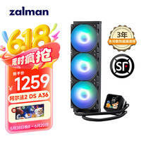 扎曼 ZALMAN 思民 360水冷 cpu散热器  2.73英寸IPS液晶屏 ARGB神光同步 支持Intel/AMD ALPHA阿尔法2 DS
