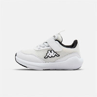 Kappa Kids背靠背卡帕童鞋秋季运动鞋男女童轻便透气防滑耐磨跑步鞋易穿脱 白色 33